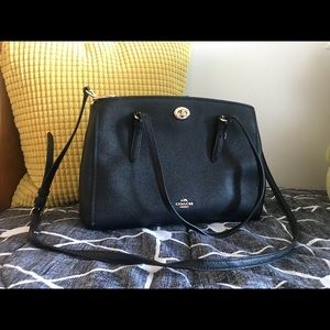 Coach Black Turnlock Carryall